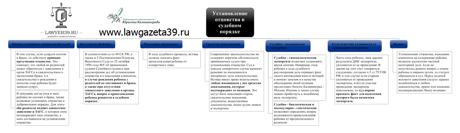 Установление отцовства в судебном порядке презентация